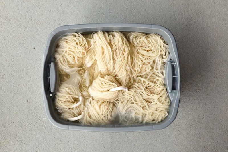 Washing.
