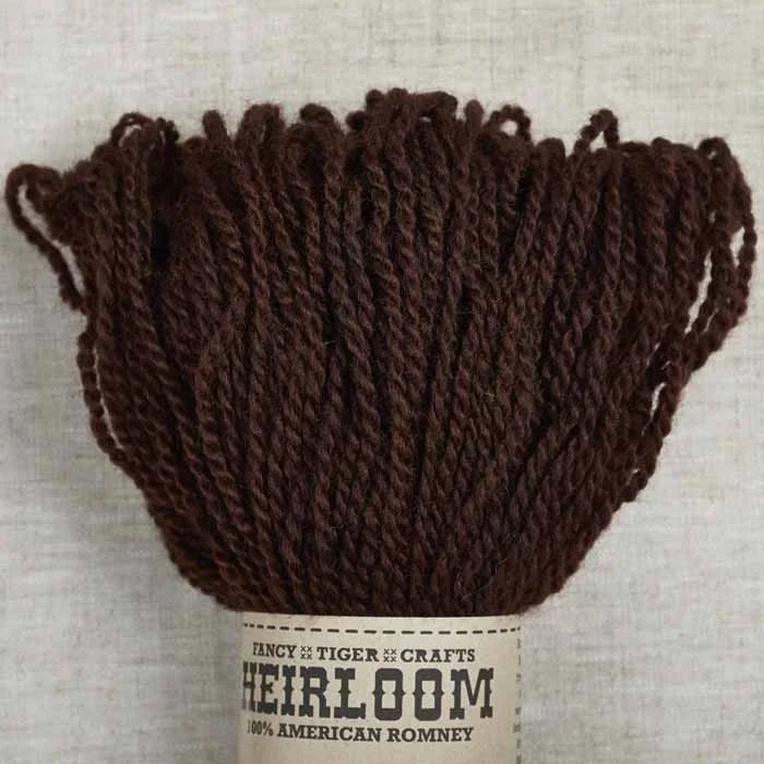 Fancy Tiger Crafts Heirloom Romney in Fig is so rich!